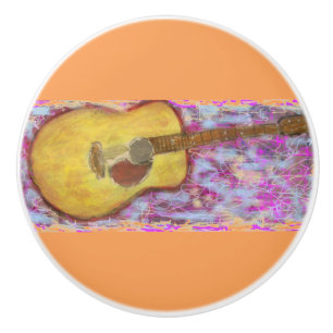 Bouton De Porte En Céramique Guitare acoustique