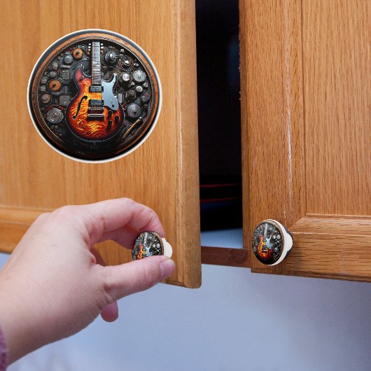 Bouton De Porte En Céramique Guitare électrique