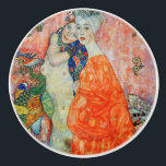 Bouton De Porte En Céramique Gustav Klimt - Femmes amis<br><div class="desc">Femmes amis - Gustav Klimt, Huile sur toile, 1916-17 (détruit en 1945)</div>