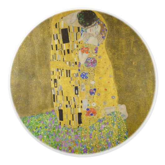 Bouton De Porte En Céramique Gustav Klimt - Le baiser (Devant)