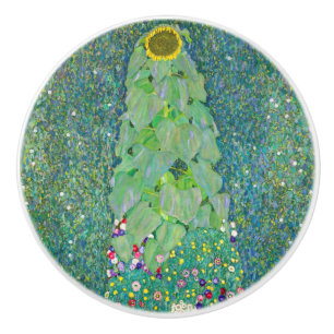 Bouton De Porte En Céramique Gustav Klimt - Le tournesol