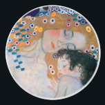Bouton De Porte En Céramique Gustav Klimt - Mère et Enfant<br><div class="desc">Mère et Enfant (détail de trois ans de femme) - Gustav Klimt,  Huile sur toile,  1905</div>