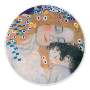 Bouton De Porte En Céramique Gustav Klimt - Mère et Enfant
