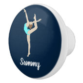 Bouton De Porte En Céramique Gymnaste féminine (Droite)