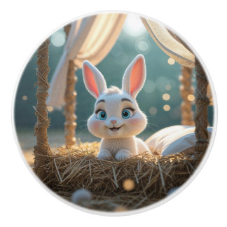 Bouton De Porte En Céramique Haiku le Knob Bunny