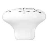 Bouton De Porte En Céramique Halloween gothique de Spiderweb (Côté)