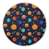 Bouton De Porte En Céramique Happy Planets Knob (Devant)