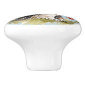 Bouton De Porte En Céramique Happy Pup (Côté)