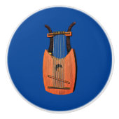 Bouton De Porte En Céramique Harpe du roi David (Devant)