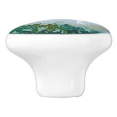 Bouton De Porte En Céramique Hâte blanche (Côté)