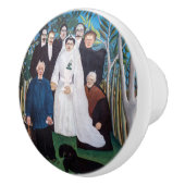 Bouton De Porte En Céramique Henri Rousseau - La fête de mariage (Droite)