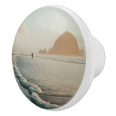 Bouton De Porte En Céramique Heure d'or à Cannon Beach (Droite)