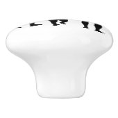 BOUTON DE PORTE EN CÉRAMIQUE HEUREUSE FAMILLE (Côté)