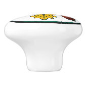 Bouton De Porte En Céramique Hex Sign Pennsylvania Dutch Oak Leaf Ceramic Knob (Côté)