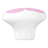 Bouton De Porte En Céramique Hibiscus rose Fleur tropicale (Côté)
