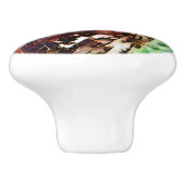 BOUTON DE PORTE EN CÉRAMIQUE HIBOU (Côté)