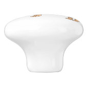 Bouton De Porte En Céramique Highland cow (Côté)