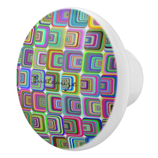 Bouton De Porte En Céramique Hippie-style psychédélique super Thunder_Cove (Droite)