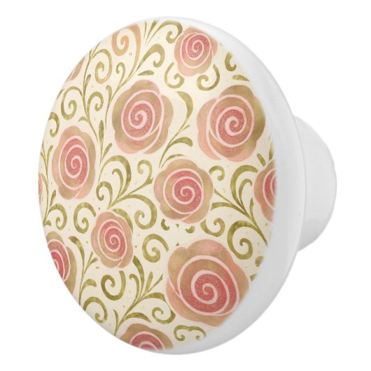 Bouton De Porte En Céramique Histoire de la fée rose et or Livre d'histoire Pri (Droite)