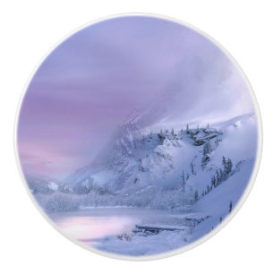 Bouton De Porte En Céramique Hiver 09