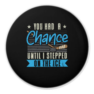 Bouton De Porte En Céramique Hockey sur glace