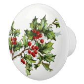 Bouton De Porte En Céramique HollyBerries 001 (Droite)