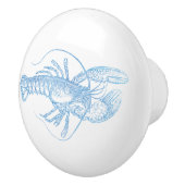 Bouton De Porte En Céramique Homard bleu (Droite)