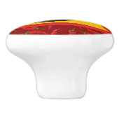 Bouton De Porte En Céramique Hot pepper danger (Côté)