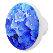Bouton De Porte En Céramique Hydrangea Blues (Droite)