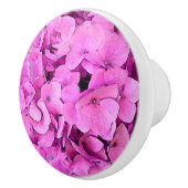 Bouton De Porte En Céramique Hydrangea rose Fleur (Droite)