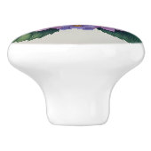 Bouton De Porte En Céramique hydrangée (Côté)