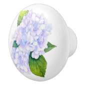 Bouton De Porte En Céramique Hydrangée aquarelle (Droite)