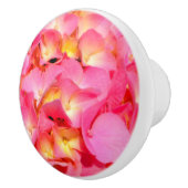 Bouton De Porte En Céramique Hydrangée rose (Droite)
