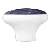Bouton De Porte En Céramique Hydrangée violette (Côté)