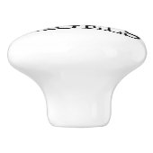 BOUTON DE PORTE EN CÉRAMIQUE I LOVE BAGELS (Côté)