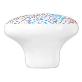 Bouton De Porte En Céramique Icône Voyage (Côté)