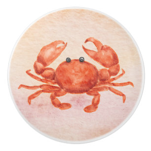 Bouton De Porte En Céramique Il était une fois avec un petit nom de crabe migno