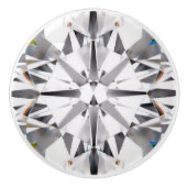 Bouton De Porte En Céramique Illusion de cristal (Devant)