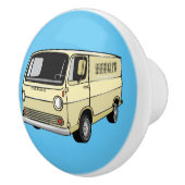 Bouton De Porte En Céramique Illustration classique de van (Droite)