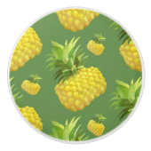 Bouton De Porte En Céramique Illustration d'ananas (Devant)