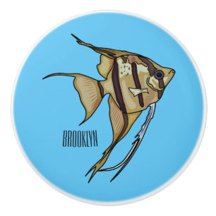 Bouton De Porte En Céramique Illustration d'angelfish
