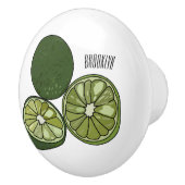 Bouton De Porte En Céramique Illustration de chaux Kaffir (Droite)