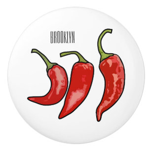 Bouton De Porte En Céramique Illustration de chili