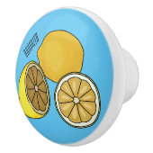 Bouton De Porte En Céramique Illustration de citron (Droite)
