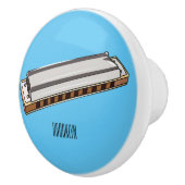 Bouton De Porte En Céramique Illustration de dessin d'Harmonica (Droite)