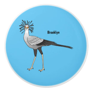 Bouton De Porte En Céramique Illustration de dessin du secrétaire pour oiseaux