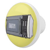 Bouton De Porte En Céramique Illustration de dessin sur micro-ondes (Droite)