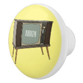 Bouton De Porte En Céramique Illustration de dessin télévisé (Droite)