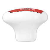 Bouton De Porte En Céramique Illustration de frites (Côté)