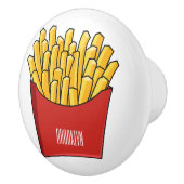 Bouton De Porte En Céramique Illustration de frites (Droite)